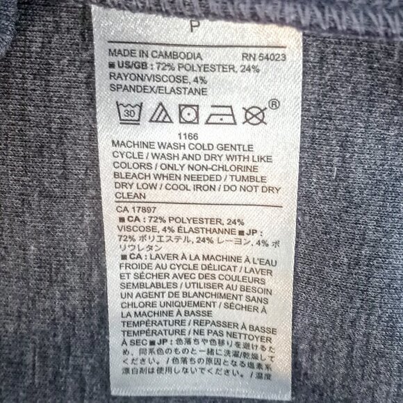 Banana Republic Slate Blue Grey Full Zip LS Sweater - Picture 4 of 4